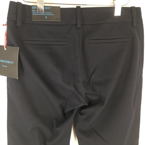 NWT CYNTHIA ROWLEY Blue Pia Trousers Size 0 - Picture 4 of 7